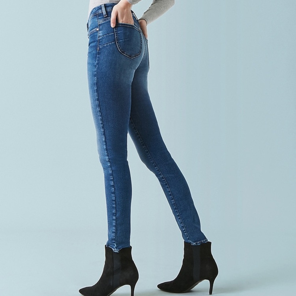 forever 21 high rise dark push up skinny jeans